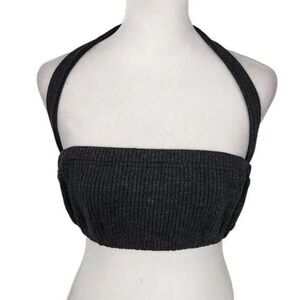 WeWoreWhat Charcoal Knit Top